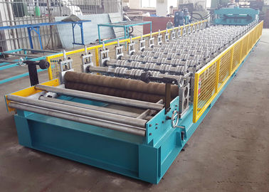 Pressed Steel Roof Tile Roll Forming Line For PPGI / GI / PPGL / GL Coils