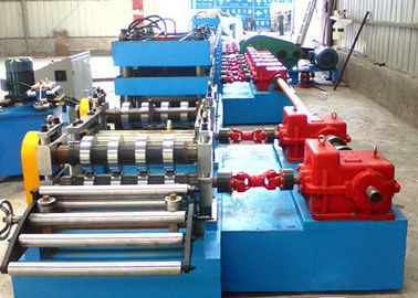 Thrie - Beam Profile Highway Guardrail Roll Forming Machine , Crash Barrier Roll Former