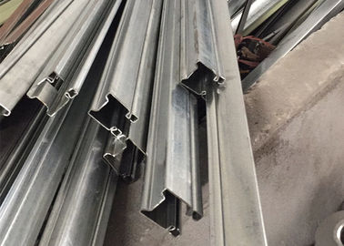 Roller Shutter Door Guide Track Roll Forming Machine With Low Cutting Burr