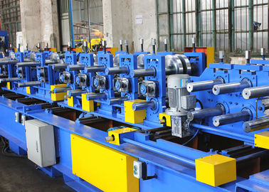 Interchangeable C Z Purlin Roll Forming Machine With Infinitely Adjustable Cutting Dies