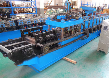 C Channel Purlin Roll Forming Machine Double Chain Driven Economical Designed